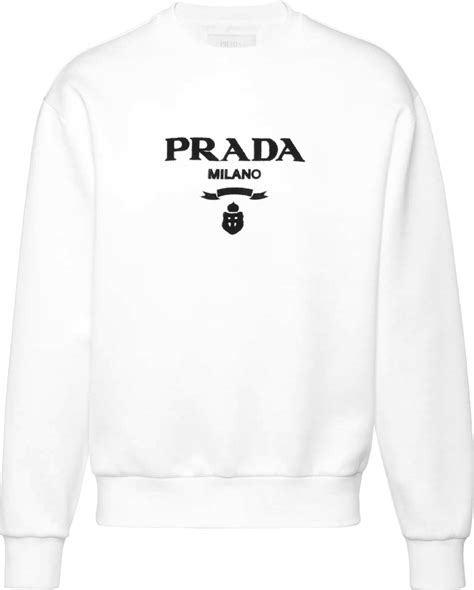 prada sweatshirt weiß|prada sweatsuit men.